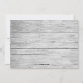 カントリー素朴ブライダルパープルヴィンテージブライダルシャワー 招待状 (裏面)