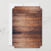 カントリー素朴ブラックローレルブライダルシャワー 招待状 (裏面)