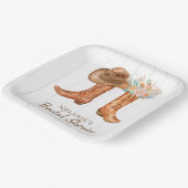 カントリー素朴ブーツブライダルシャワーカスタム ペーパープレート (傾斜あり)