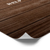 カントリー素朴ブーツ女性のカーボーイ誕生日ドリンク看板 ポスター (角)