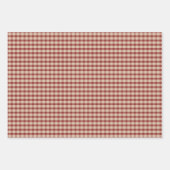 カントリー素朴プレイドボホクリスマス ラッピングペーパーシート (正面3)