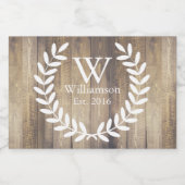 カントリー素朴ホワイトローレルズ&バーンウッド フードラベル (シングルラベル)