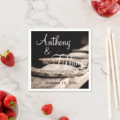 カントリー素朴ホースシューズカウボーイズ結婚ナプキン スタンダードカクテルナプキン (インサイチュ)