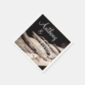 カントリー素朴ホースシューズカウボーイズ結婚ナプキン スタンダードカクテルナプキン (角)