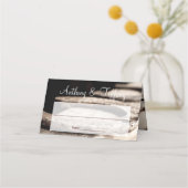 カントリー素朴ホースシューズ結婚カウボーイ プレイスカード (正面)