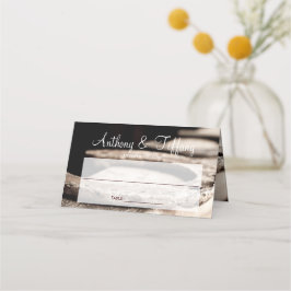 カントリー素朴ホースシューズ結婚カウボーイ プレイスカード