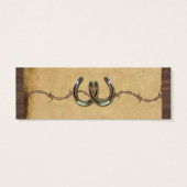 カントリー素朴ホースシ結婚ューのチケット (裏面)