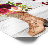 カントリー素朴ボホヘンスパーティーマルサラウェルカムサイン フォトプリント            (角)