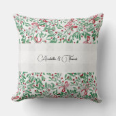 カントリー素朴ミスタントウ水彩画 クッション (正面)