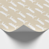 カントリー素朴ムース〔雄ジカの〕枝角 ラッピングペーパー (角)