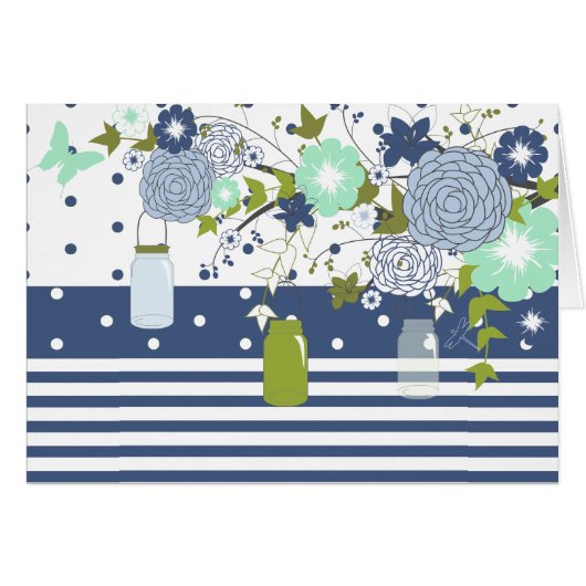 カントリー素朴メイスンジャーサンキューカード (正面横)