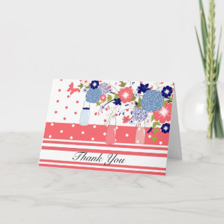 カントリー素朴メイスンジャーサンキューカード サンキューカード