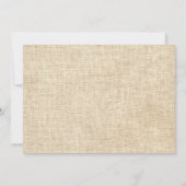 カントリー素朴メイスンジャーブライダルシャワーカード 招待状 (裏面)