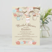 カントリー素朴メイスンジャーブライダルシャワー 招待状 (スタンド正面)