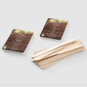 カントリー素朴メイスンジャールライツ結婚式 プログラム ハンドファン (組立なし)