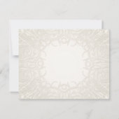 カントリー素朴メイスンジャールレースンラベンダーフローラ 出欠カード (裏面)