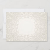 カントリー素朴メイスンジャールレースンラベンダーフローラ 招待状 (裏面)