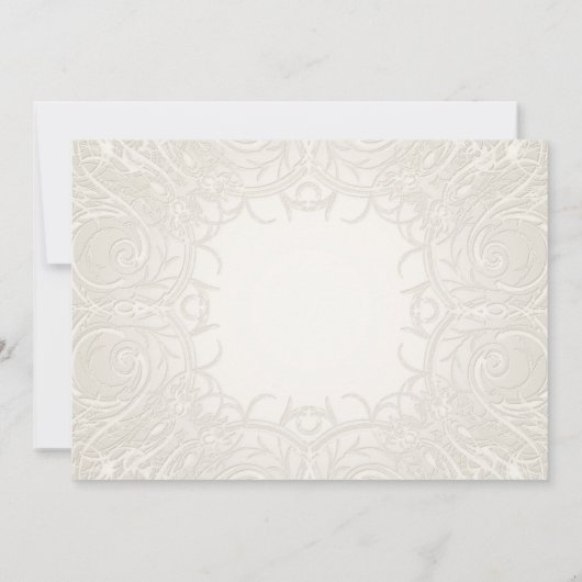 カントリー素朴メイスンジャールレースンラベンダーフローラ 招待状 (裏面)