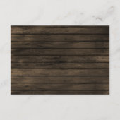 カントリー素朴メイソンジャーデイジーバーンウッドズ結婚ズ 出欠カード (裏面)