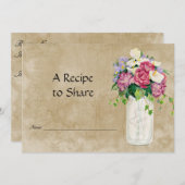 カントリー素朴メイソンジャールブーケブライダルレシピ (正面/裏面)
