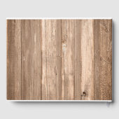 カントリー素朴モノグラムツリー&ウッド結婚ズ ゲストブック (裏面)