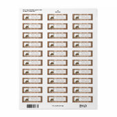 カントリー素朴モノグラムツリー&ウッド結婚ズ ラベル (フルシート)