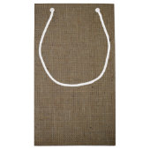 カントリー素朴モノグラムツリー&バ結婚ラップ スモールペーパーバッグ (裏面)