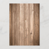 カントリー素朴モノグラムブランチ&ウッド結婚ズメニュー メニュー (裏面)