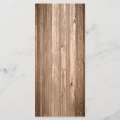 カントリー素朴モノグラムブランチ&ウッド結婚ズメニュー メニュー (裏面)