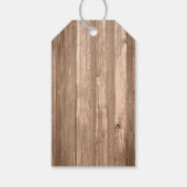 カントリー素朴モノグラムブランチ&ウッド結婚ズ ギフトタグ (裏面)