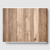 カントリー素朴モノグラムブランチ&ウッド結婚ズ ゲストブック (裏面)