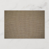 カントリー素朴モノグラムブランチ&バーラップ結婚ズ エンクロージャーカード (裏面)