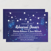 カントリー素朴ライツメイスンジャースリハーサルディナー 招待状 (正面/裏面)