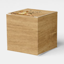 カントリー素朴リリーウォーター色結婚式の引き出物ボックス フェイバーボックス