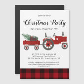 カントリー素朴レッドバッファロープレイドクリスマスパーティー (正面/裏面)