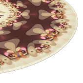 カントリー素朴レースマンダラ名前をカスタムするラウンド カッティングボード (角)