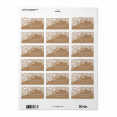 カントリー素朴レース結婚ズ ラベル (フルシート)