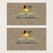 カントリー素朴ロースターファームクラフト製品ラベル (正面&裏面)