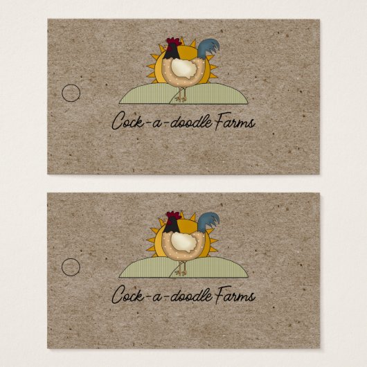 カントリー素朴ロースターファームクラフト製品ラベル (正面&裏面)