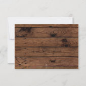 カントリー素朴ワインバレルブルゴーニュ詳細インサート 招待状 (裏面)