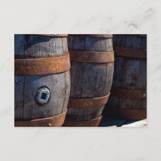 カントリー素朴ヴィネヤードワインバレル詳細カード エンクロージャーカード (裏面)