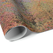 カントリー素朴ヴィンテージオレンジ色の青いテクスチャ ラッピングペーパー (ロールコーナー)