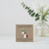 カントリー素朴初期のクラフト スクエア名刺 (スタンド正面)