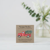 カントリー素朴初期のクラフト スクエア名刺 (スタンド正面)