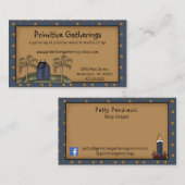 カントリー素朴初期のサルトボックス&スターズオンクラフト 名刺 (正面/裏面)