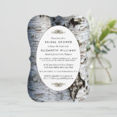 カントリー素朴樺の木ツリーブライダルシャワー 招待状 (スタンド正面)