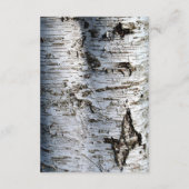 カントリー素朴樺の木ツリー結婚の詳細 エンクロージャーカード (裏面)