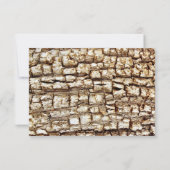 カントリー素朴迷彩柄ピンクボーウェディング出欠 出欠カード (裏面)