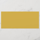 カントリー素朴金ゴールドフローラひまわり結婚の メニュー (裏面)