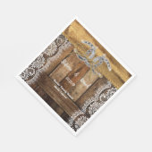 カントリー素朴・ウェスタン結婚ズ・ペーパー・ナプキン スタンダードランチョンナプキン (角)